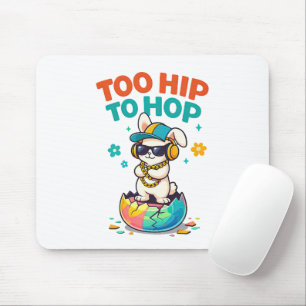 Söt För Hiphop Kanin Illustration Musmatta