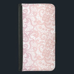 Söt för ro av  Snöre Rosa Plånboksfodral För Samsung Galaxy S5<br><div class="desc">Den vackra utformningen av ro rosa färg snöre gör en elegant feminin skyddshölje för din mobila.</div>