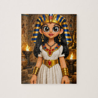 Söt forntida egyptisk seriefigur pussel