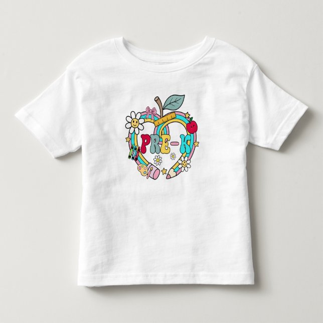 Söt förskolebarn t-shirt (Framsida)