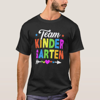 Söt förskoleteam lärare elev barn tillbaka t shirt
