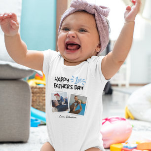 Söt första fars dag baby bodysuit t shirt