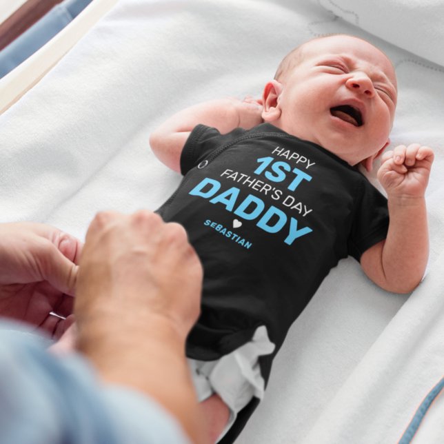 Söt första fars dag baby bodysuit t shirt (Skapare uppladdad)