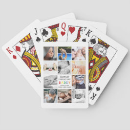 Söt första fars dag Pappa | Fotokollage Casinokort