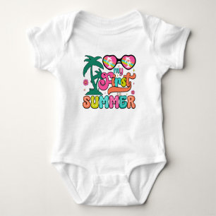 Söt första sommar bebis t shirt