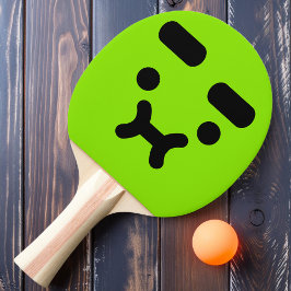 Söt Förvirrad Sårad Min Gesicht Grön Ping Pong Pad Pingisracket