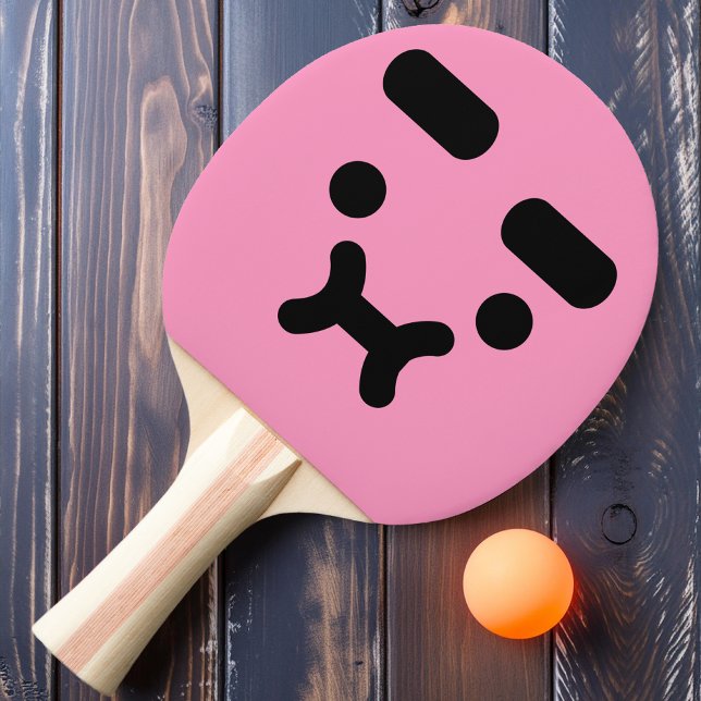 Söt Förvirrad Sårad Min Ljus Rosa Pingisracket (Skapare uppladdad)