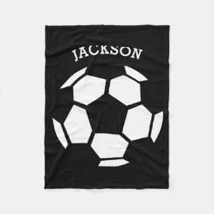 Söt Fotboll Personlig Barn Sport T Shirt Fleecefilt