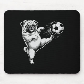 Söt fotboll Pug Pappa Hund Ll Spela Klubb Mål Barn Musmatta