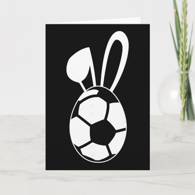 Söt fotbollsäggskjorta - Fotboll present till påsk Kort (Framsida)
