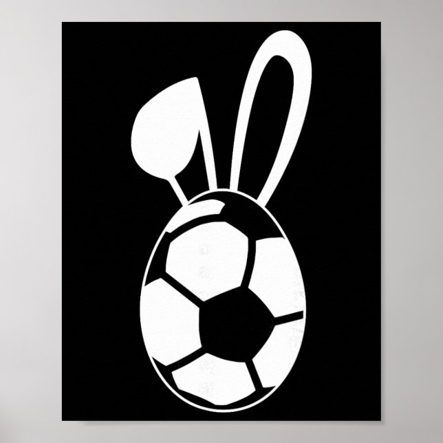 Söt fotbollsäggskjorta - Fotboll present till påsk Poster (Framsidan)