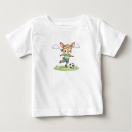 Söt fotbollshjort för barn, grafisk t-shirt
