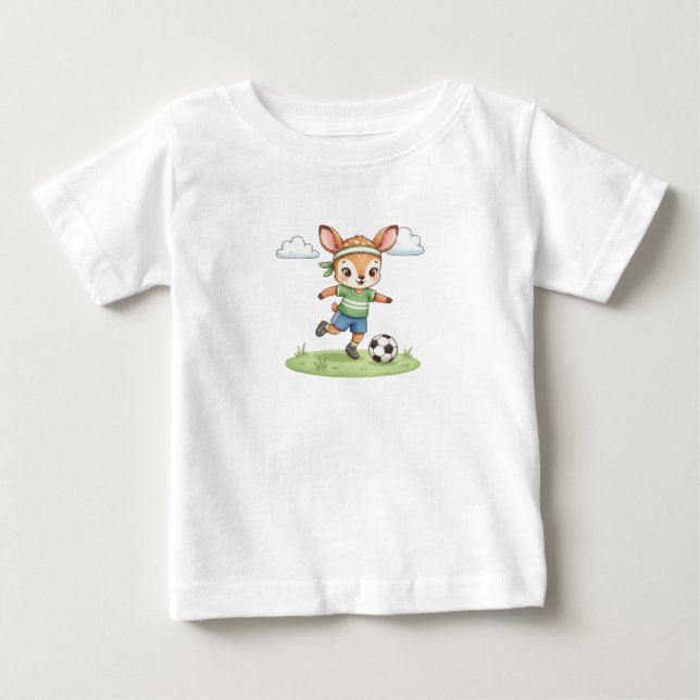 Söt fotbollshjort för barn, grafisk t-shirt (Framsida)