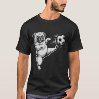 Söt fotbollsmops pappa hund kommer att spela klubb t shirt