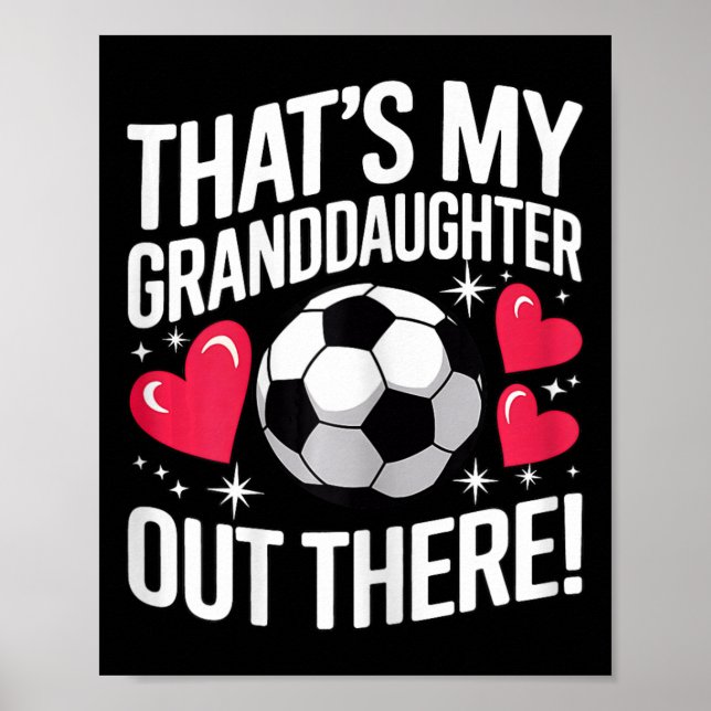 Söt fotbollsmormor Det är min sondotter där ute Poster (Framsidan)