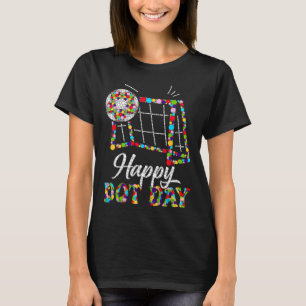 Söt fotbollsprickig konststudent Glad prickdag Gi T Shirt