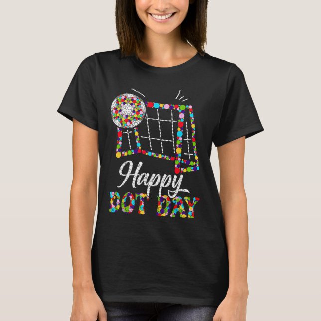 Söt fotbollsprickig konststudent Glad prickdag Gi T Shirt (Framsida)