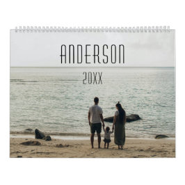 Söt fotokalender för Lycklig-familjens personlig Kalender