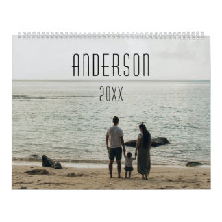 Söt fotokalender för Lycklig-familjens personlig Kalender