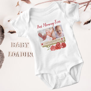 Söt fotokollage Bästa mamma någonsin första mors d T Shirt