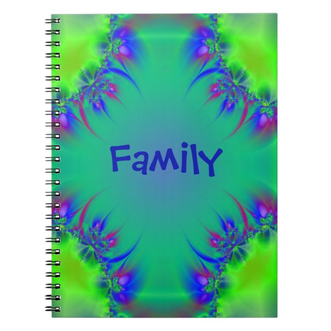 Söt Fractal design Anteckningsbok (Framsidan)