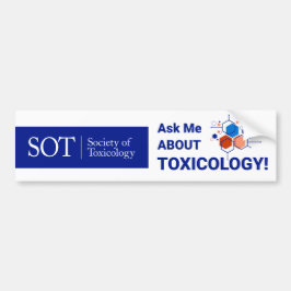 SOT - Fråga mig om toxikologi - Bumper Sticker Bildekal