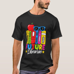 Söt framtida bibliotekarie barns karriär utbildand t shirt