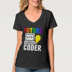 Söt framtida kodar unge karriär dataprogrammerare t shirt