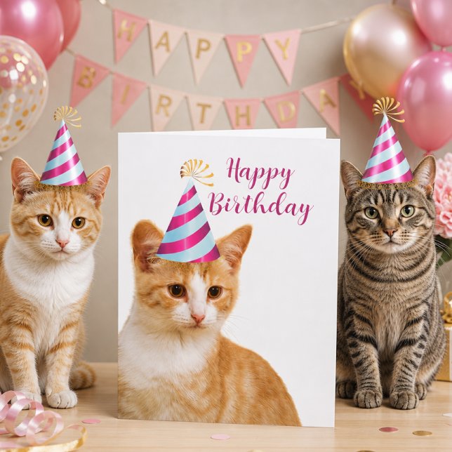 Söt Från Din Husdjurskatt Grattis På Födelsedagen  Kort (Skapare uppladdad)