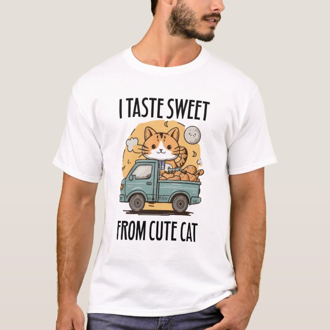 Söt från sötat Cat Cute Selling Sweet Potatis T Shirt (Framsida)