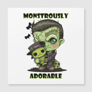 Söt Frankenstein-monster med plysch