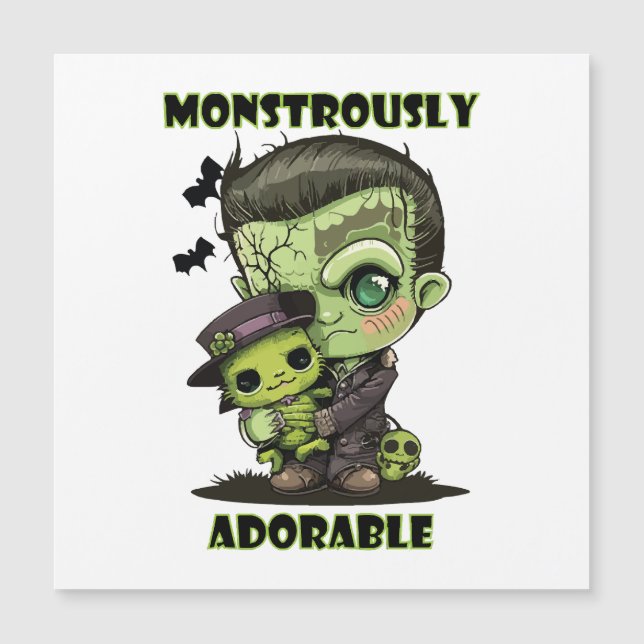 Söt Frankenstein-monster med plysch (Framsida)