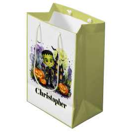 Söt Frankenstein-pojke Halloween-födelsedagsfest