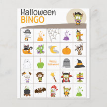 Söt Frankenstein & Spindel Halloween BINGO Bräde!