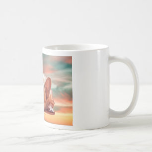 Söt fransk Bulldog Vattenfärg Konst Målning Kaffemugg