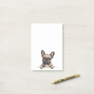 Söt fransk bulldogg Frenchie Post-it Block