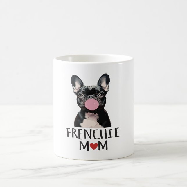 Söt fransk bulldogg kaffemugg (Center)