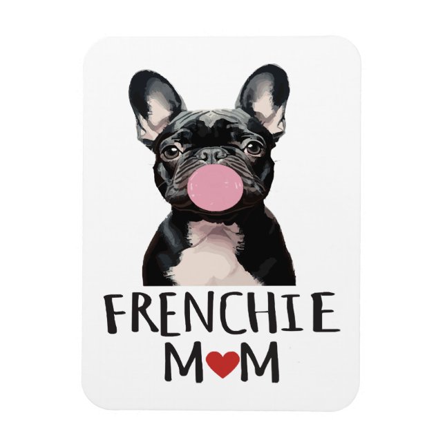 Söt fransk bulldogg magnet (Vertikal)