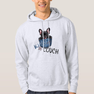 Söt fransk bulldogg Rolig hundälskare Hoodie