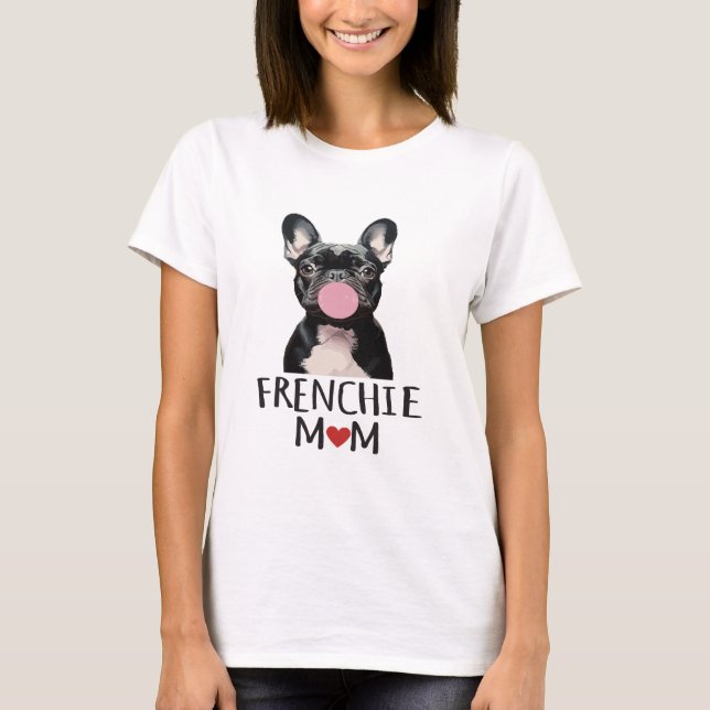 Söt fransk bulldogg t shirt (Framsida)