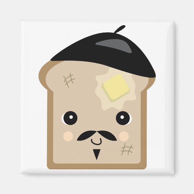 söt fransk toast magnet (Framsidan)