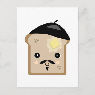 söt fransk-toast vykort