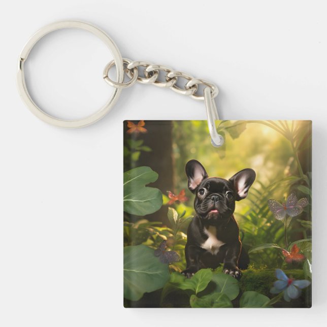 🐶💗Söt fransk valp i en djungel (Framsidan)