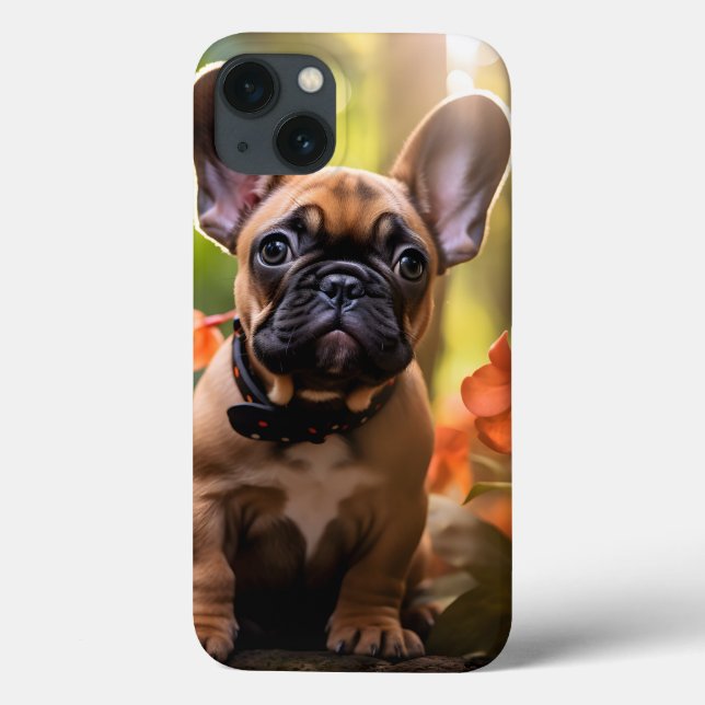 🐶💗Söt fransk valp i en djungel (Baksida)