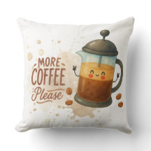 Söt franskpress kaffekudde - Mer kaffe
