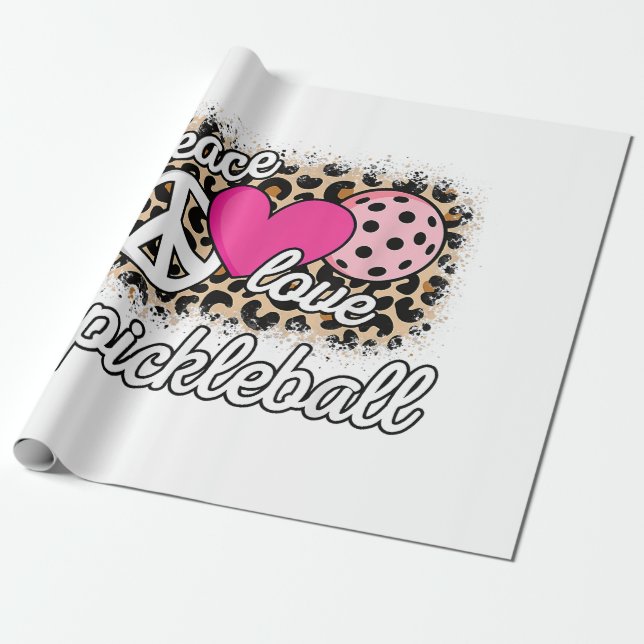 Söt Fred kärlek Pickleball Spelare Rolig Pickle Bo Presentpapper (Utrullad)
