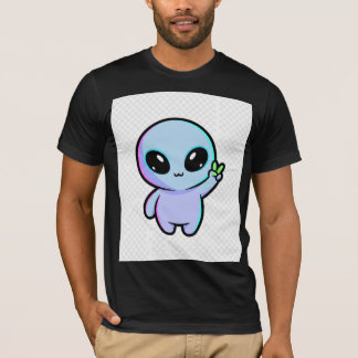 Söt Fredstecken Utomjording T Shirt