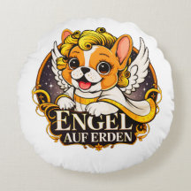 Söt Frenchie Puppy som Kristus Child