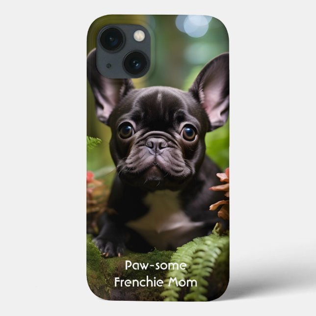 🐶💛Söt Frenchie-valp i en djungel (Baksida)