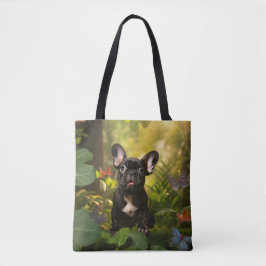 🐶💗Söt Frenchie-valp i en djungel Tygkasse